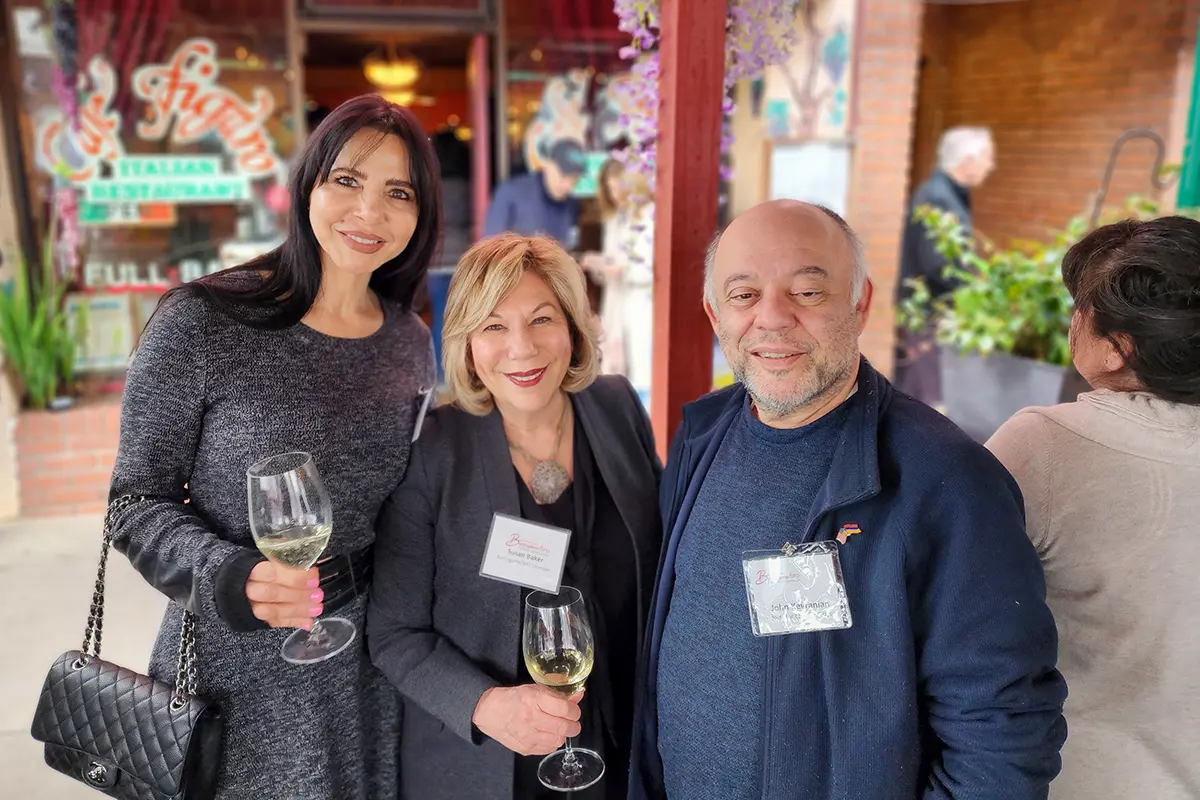 Our CEO networking at a Chamber Event
